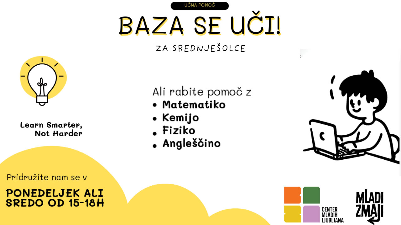 BAZA se uči! – Skupno učenje za srednješolce