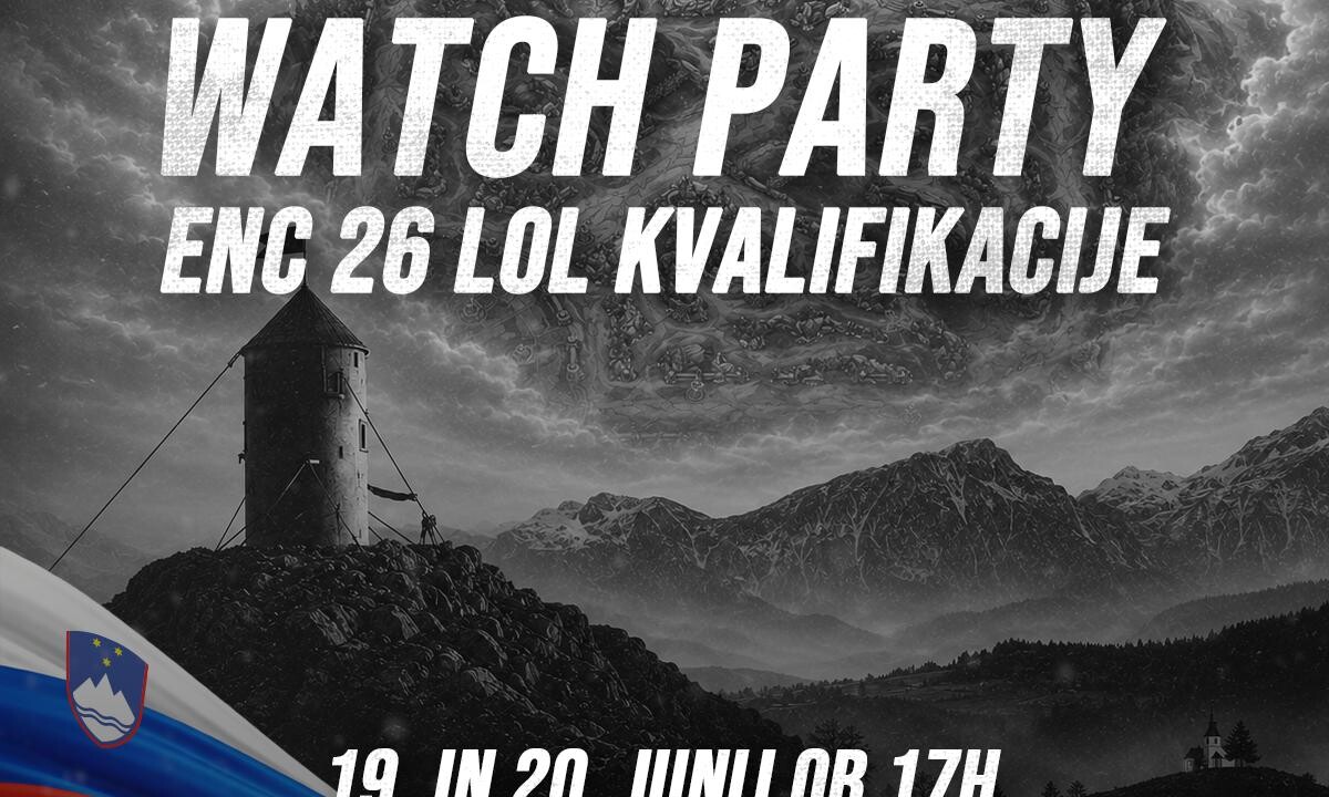 Watch party slovenske League of Legends reprezentance v boju za ENC