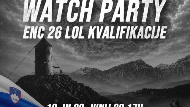 Watch party slovenske League of Legends reprezentance v boju za ENC